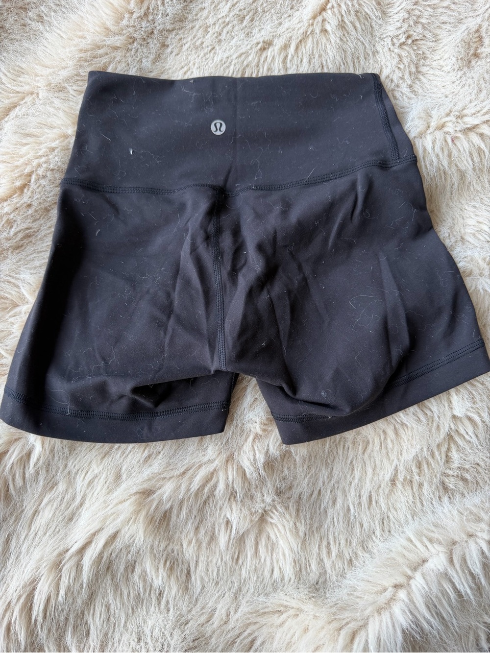 lululemon athletica Black High-Rise Bike Shorts
